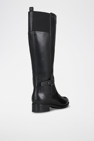 Bottes en cuir nappa Felicity - Noir