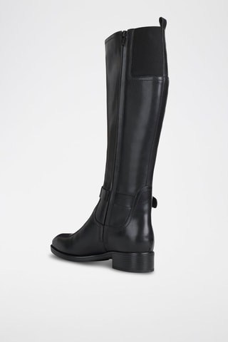 Bottes en cuir nappa Felicity - Noir