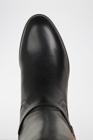 Bottes en cuir nappa Felicity - Noir