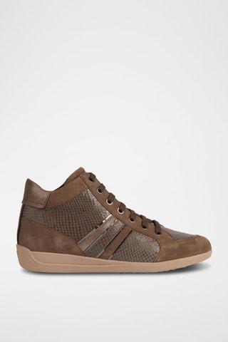 Baskets en cuir Myria Marron