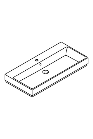 Keramische Staande Wastafel Cube