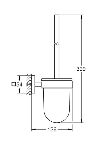 Porte-balai de WC Quickfix