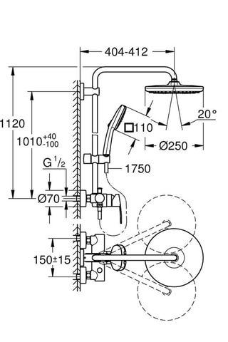 Doucheset QuickFix - Vitalio Comfort System