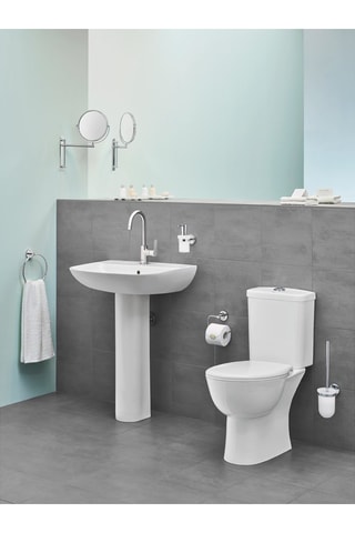 Set Toilet om neer te zetten zonder Flens Bau Ceramic