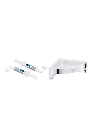 Tablette d'angle de douche Quickglue et 2 colles - 2 x 2,5 ml