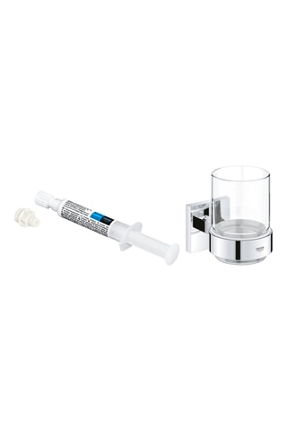 Verre en cristal avec support mural Quickglue et colle - 2,5 ml