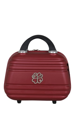 Handbagagetrolley en Beautycase Aurélia-H (S/K) - 50/23 cm - Bordeauxrood