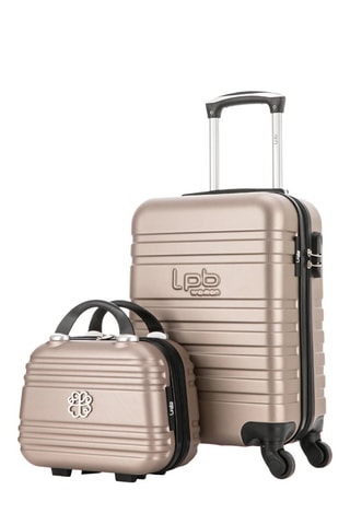 Handbagagetrolley en Beautycase Aurélia-H (S/K) - 55/23 cm - Goudkleurig