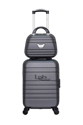 Handbagagetrolley en Beautycase Aurélia-H (S/K) - 55/23 cm - Donkergrijs