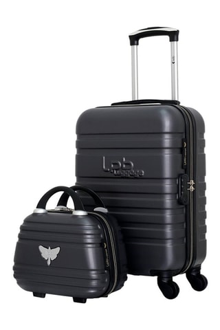 Handbagagetrolley en Beautycase Aurélia-H (S/K) - 55/23 cm - Donkergrijs