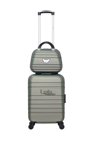 Handbagagetrolley en Beautycase Aurélia-H (S/K) - 50/30 cm - Kaki