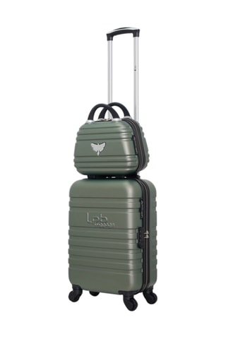 Handbagagetrolley en Beautycase Aurélia-H (S/K) - 50/30 cm - Kaki
