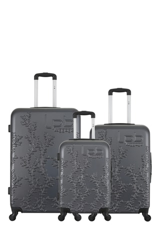 Set van 3 Trolleys Nais - Donkergrijs - 55 / 65 / 75 cm - Donkergrijs