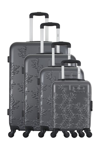 Set van 4 Trolleys Nais - Donkergrijs - 46/55/65/75 cm - Donkergrijs