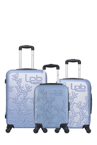 Set van 3 Trolleys Nais - Hemelsblauw - 46 / 55 / 65 cm - Blauw