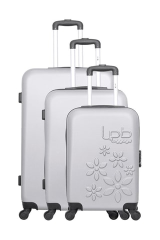 Set van 3 Trolleys Eleonor - 55/65/75 cm  - Grijs