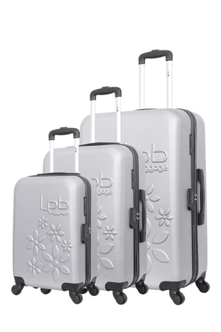  Set van 3 Trolleys Eleonor - 55/65/75 cm  - Grijs