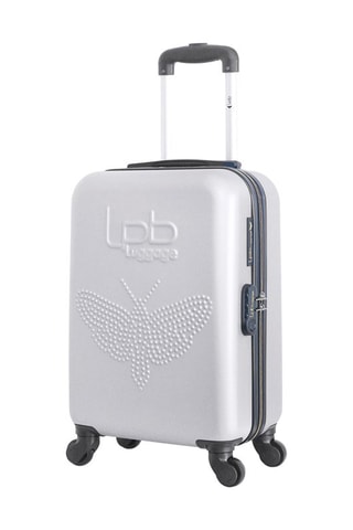 Handbagagetrolley en Beautycase Francette-H (S/K) - 50/23 cm - Grijs