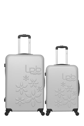  Grote Trolley en Weekendtrolley Eleonor (M/L) - 75/65 cm  - Grijs
