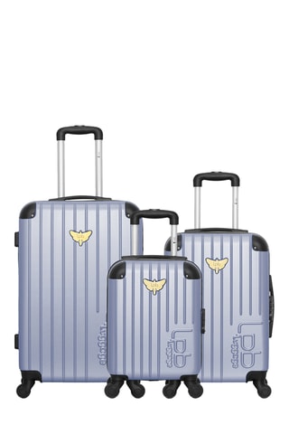Set van 3 Trolleys Marianne Hemelsblauw - Blauw