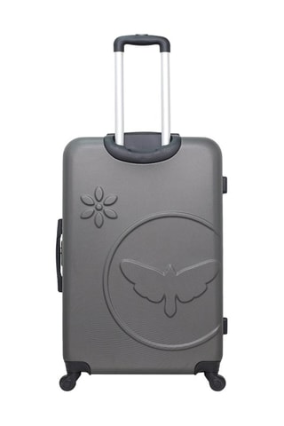 Set van 3 Trolleys met Beautycase Eleonor-C Antraciet - Grijs