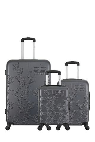 Set van 3 Trolleys Nais - Donkergrijs - 46 / 55 / 75 cm - Donkergrijs
