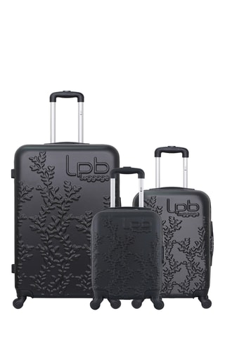 Set van 3 Trolleys Nais - Zwart - 46 / 55 / 75 cm - Zwart