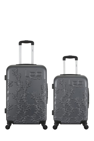 Handbagagetrolley en Weekendtrolley Nais - Donkergrijs - 55/65 cm - Donkergrijs