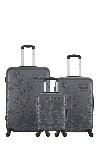 Set van 3 Trolleys Nais - Donkergrijs - 46 / 65 / 75 cm - Donkergrijs
