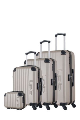Set van 3 Trolleys en Beautycase Hambourg-c Beige - Beige