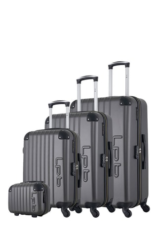 Set van 3 Trolleys en Beautycase Hambourg-c Donkergrijs - Grijs