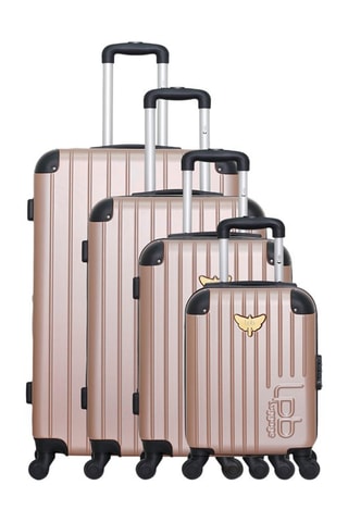 Set van 4 Trolleys Marianne-M Roségoudkleurig - Roze