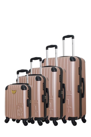 Set van 4 Trolleys Marianne-M Roségoudkleurig - Roze