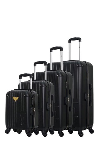 Set van 4 Trolleys Marianne-M Zwart - Zwart