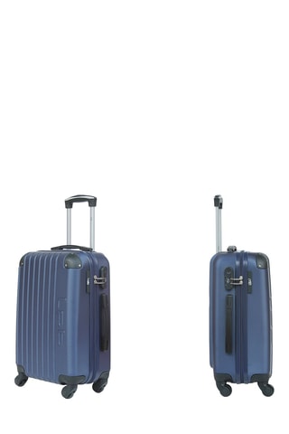 Weekendtrolley Hambourg Marineblauw  - Blauw en zwart