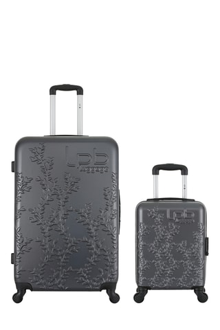 XXS Trolley en Grote Trolley Nais - Donkergrijs - 46/75 cm - Donkergrijs