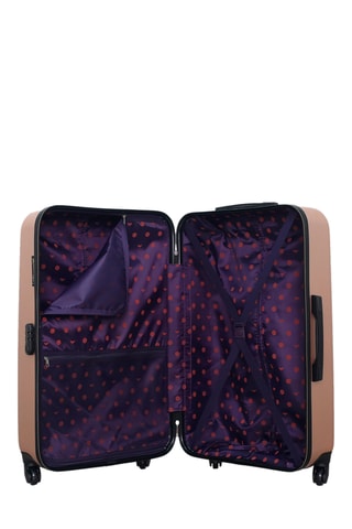 Grote Trolley en Beautycase Eleonor - Roségoudkleurig  - Roségoudkleurig