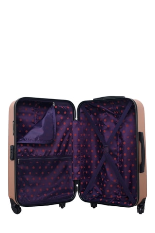 Weekendtrolley en Beautycase Eleonor - Roségoudkleurig  - Roségoudkleurig