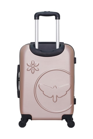 Handbagagetrolley en Beautycase Eleonor - Roségoudkleurig  - Roségoudkleurig