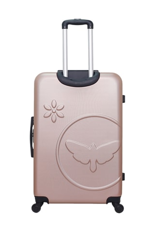 Set van 2 Trolleys en Beautycase Eleonor - Roségoudkleurig - Roségoudkleurig