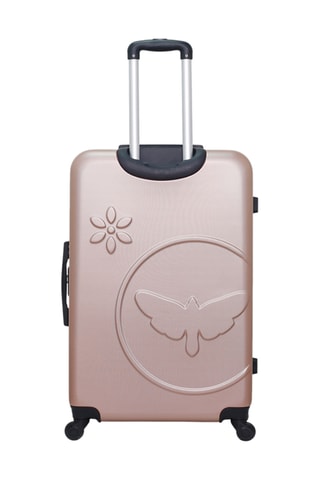 Set van 2 Trolleys en Beautycase Eleonor - Roségoudkleurig - Roségoudkleurig