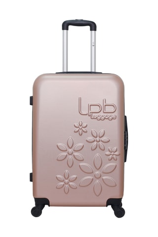 Set van 2 Trolleys en Beautycase Eleonor - Roségoudkleurig - Roségoudkleurig
