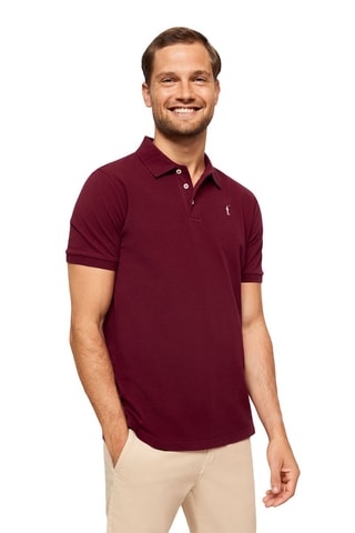 3 polos Beige, kaki et bordeaux