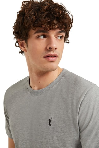 T-shirt Gris clair chiné