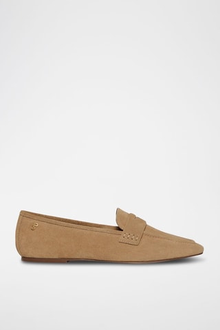 Mocassins en nubuck - Camel