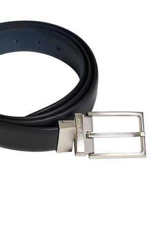 Ceinture en cuir - Bleu marine