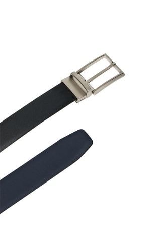 Ceinture en cuir - Bleu marine