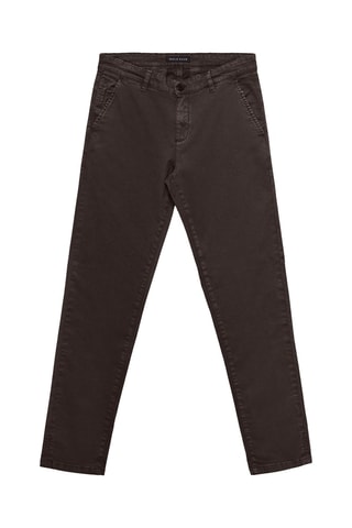 Pantalon droit - Marron foncé