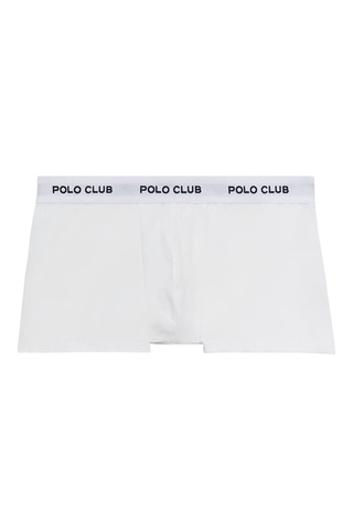 3 boxers Blanc, gris chiné et noir