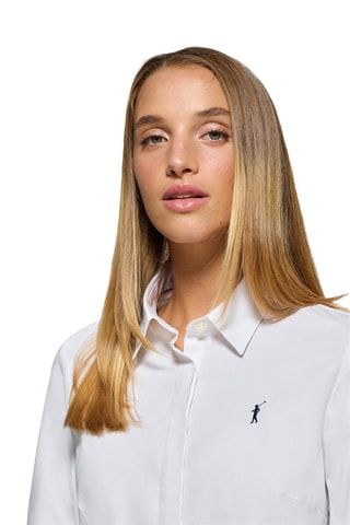 Chemisier slim - Blanc
